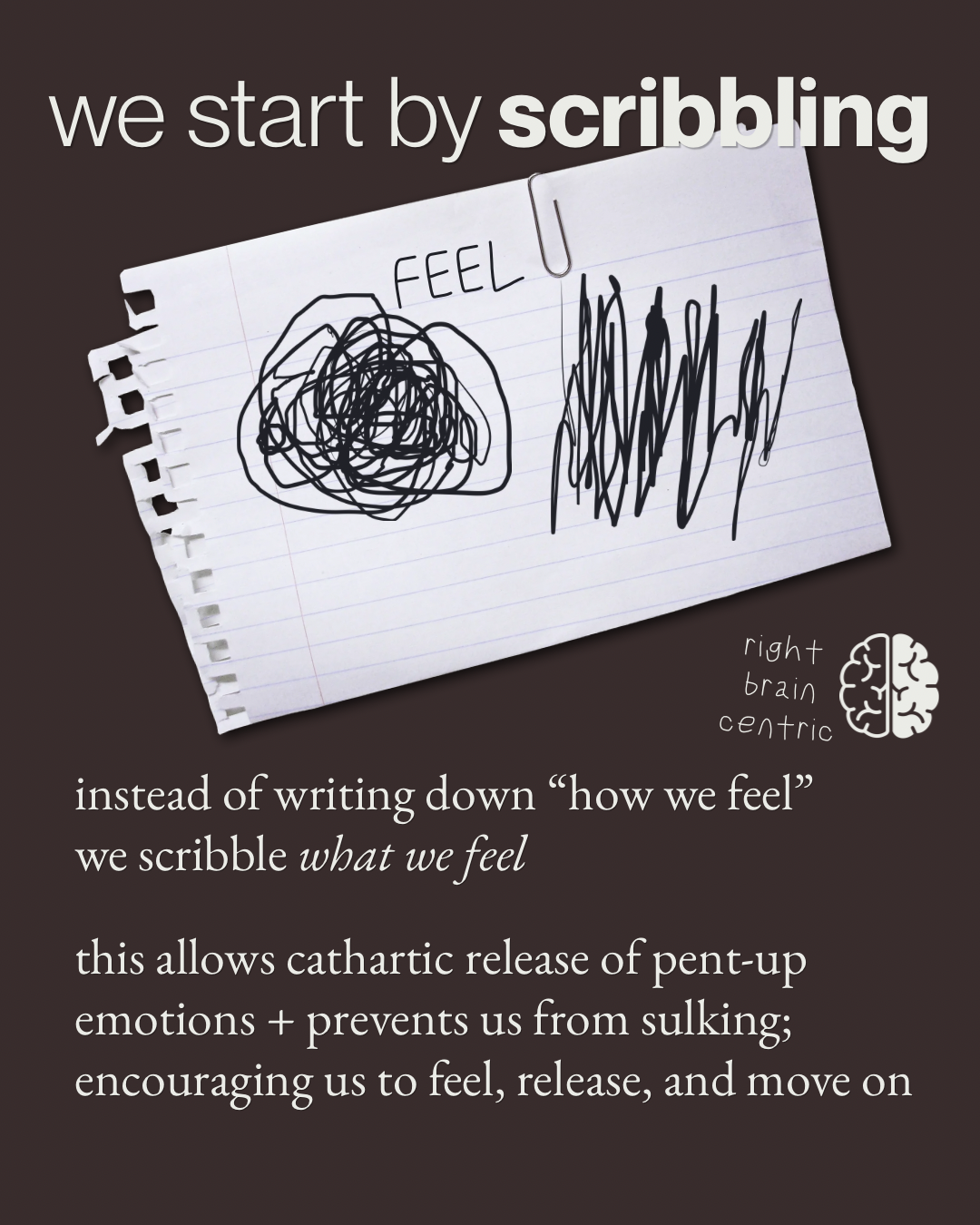 Feel step: scribbling emotions onto the page