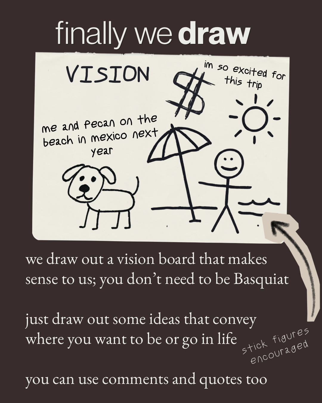 Vision step: drawing your future goals